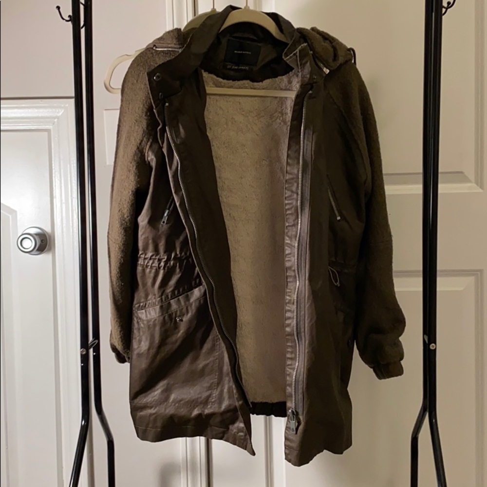 Scotch and Soda military parka with lining & hood
